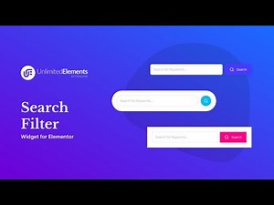 Search Filter Widget for Elementor