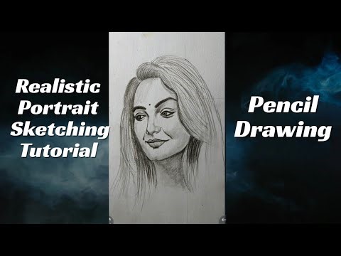 How to Draw Realistic Girl Face | Pencil Portrait Drawing Tutorial.