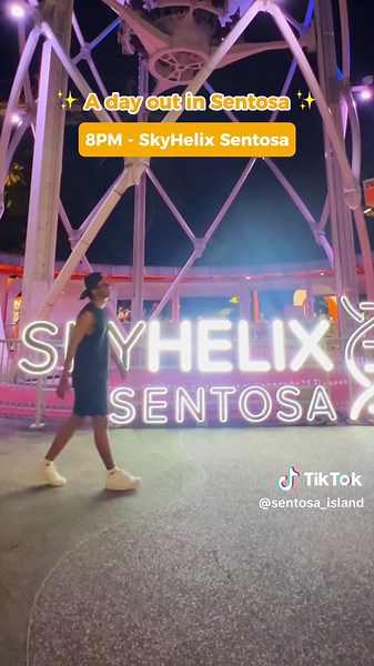 Sentosa vibes 24/7! 🌞🌙 Daytime thrills and nighttime chills - Sentosa's got it all! 🏖️💫 #sentosaisland #wherediscoveryneverends #wheretogosg #whatotdosg
