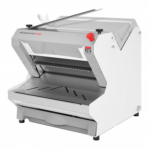 JAC Picomatic One 450 Electric Automatic Feed Countertop Bread Slicer - 7/16" Slice Thickness, 17 5/16" Maximum Loaf Length - 120V, 490W