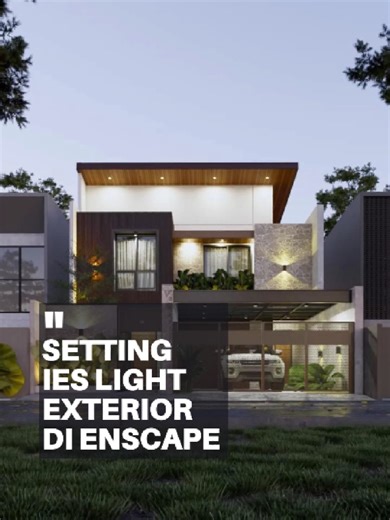 Tutorial SketchUp-Enscape: Pencahayaan IES untuk Eksterior