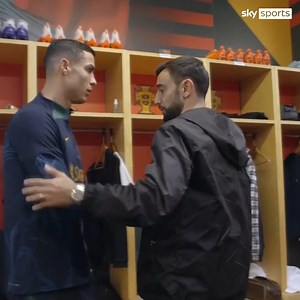 1.2M views · 39K reactions | Cristiano Ronaldo and Bruno Fernandes meet for the first time since *퐭퐡퐚퐭* interview  | Sky Sports | Facebook
