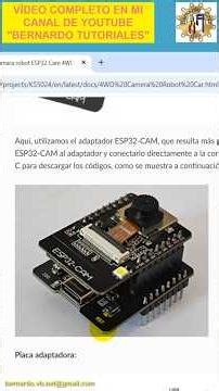 Coche ESP32 con cámara y WiFi #short #bernardotutoriales #arduino #ingenieria #camara #wife #robot