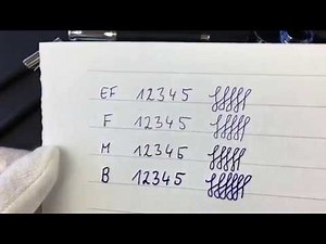 Federstärke Füller Teil 1