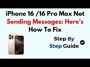 iPhone 16 /16 Pro Max Not Sending Messages: Here’s How To Fix