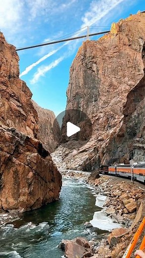 Denver Food & Scene on Instagram: "ADD THE ROYAL GORGE TRAIN TO YOUR WINTER BUCKET LIST❄️ TAG A FRIEND. 🙌Take a step into the history of Colorado and its railways with a ride on the Royal Gorge Train. This train weaves along the Arkansas river on tracks built in 1879! There are various riding styles and events to choose from, but they all allow you to take in the incredible views of the gorgeous Canyon. 🗓️Train departures happen four times a day, and there are options for locally sourced meals