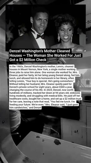 She Let Young Denzel Do Homework in Her Library… 60 Years Later He Returned With $2 Million