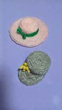 DIY Mini Rope Hats | Easy Handmade Craft Idea ✨ #shorts