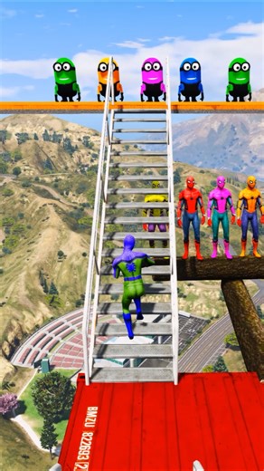 GTA 5 Epic Water Ragdolls Spiderman Jump/Fails Ep 818 #shorts​