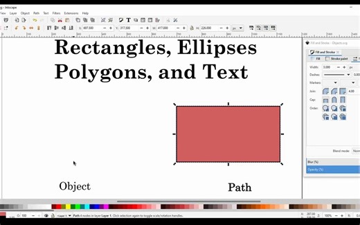 Inkscape Tutorial Part 3_ Objects