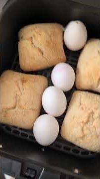 Eier im Airfryer kochen #airfryer #ei #essen