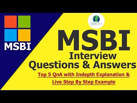 MSBI Interview Questions and Answers | MSBI Interview Questions | MSBI Interview Preparation