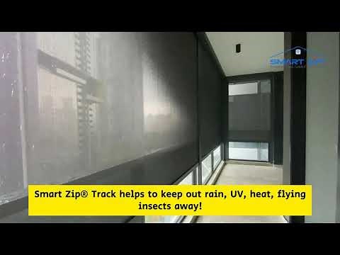 Rain Protection with Smart Zip® Track Blinds