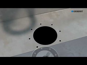 Geberit Pluvia in gutter flanged - Installation