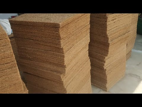 Manufacturing coir needle felt sheets, Scrubber, mulch mats, garden articles (Non woven coir sheets)