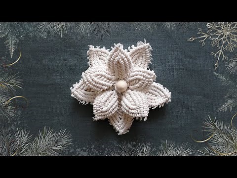 DIY Macrame Flower - How to Macramé petals and leaves