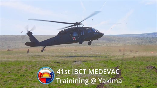 41st IBCT Medevac Training at Yakima Training Center