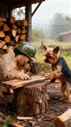 강아지들 해머 사고로 싸움?! 야크시어 vs 라사압소 Dogs Fight Over Hammer Accident?! Yorkie vs Lhasa Apso 🐶🔨