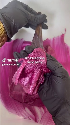 No Bleaching Vivid Berry Hair Dye: How to Get Pink-Purple Color on Dark Hair