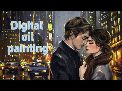 Krita. Digital oil painting. Timelapse / Speed painting