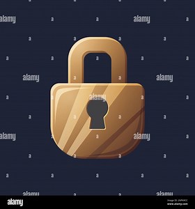 Game UI asset. Gaming user interface lock icon. vector illustration Stock Vector Image & Art - Alamy