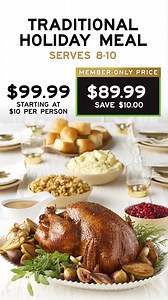 1.3K views · 33 reactions | If you’re serving a full house, our fully prepped, ready to heat & serve Traditional Holiday Meal is our best value for a stress-free holiday.  ORDER NOW: bit.ly/2NHtgfd | The Fresh Market | Facebook