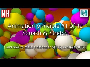 Animation principle #1 : Squash & Stretch ( + Full Maya Ball rig )