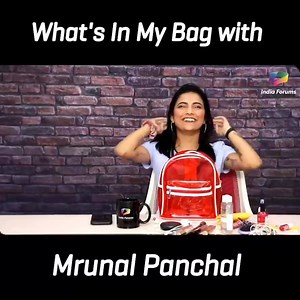 Watch the video as Mrunal Panchal reveals her bag secrets. #mrunu | India Forums