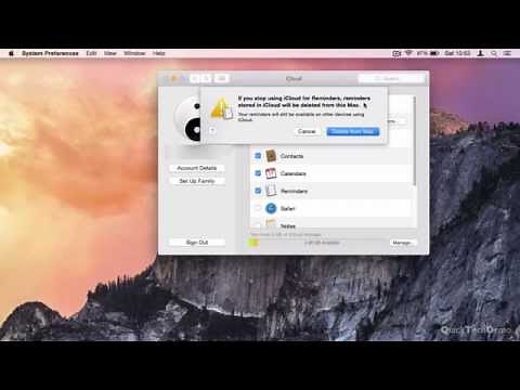 Disabling iCloud on Mac OS