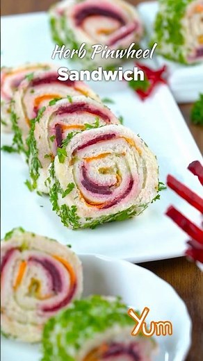 Herb Pinwheel Sandwich #recipe #sandwich #yum #tasty
