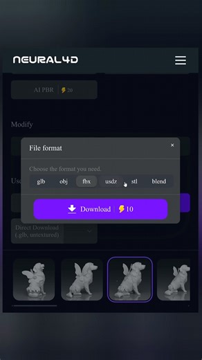 Using Neural4D to transform my fluffy dog into a fairy sculpture