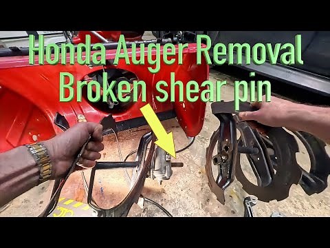 Honda HS928 Hydrostatic Snowblower Shear Pin FIASCO - HOW TO REMOVE AUGER & PIN