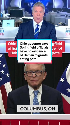 Ohio Governor Clarifies Allegations of Haitian Migrants Eating Pets in Springfield
