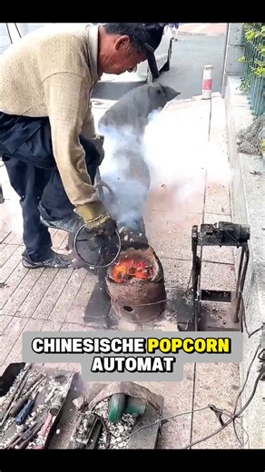 Wie in China Popcorn mit Explosionen gemacht wird #popcorn #chinesefood #gesund | Premium Edition