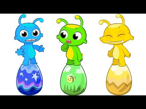 Apprenez les couleurs et les chiffres! Groovy Le Martien dessins éducatifs pour enfants et comptine