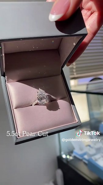 Pear shapes and cathedrals are taking over this year❤️‍🔥 and they both have one thing in common… being CLASSIC with a little twist! Brides are longing for unique factors but don’t want to give up a classic engagement ring 💍 that’s when we start to see elements like cathedral settings, and unique shapes like pear that still say forever ♾️ •5.5ct Pear Shape on our Cathedral Diamond Band Diamond Basket Diamond Bridge💎 The rings on our feed are custom therefore aren’t listed on our website! The b