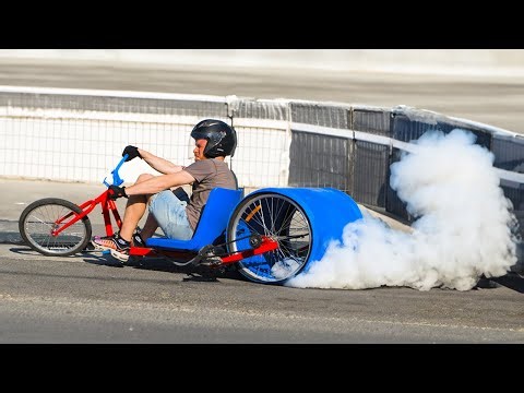 Homemade Drift-Tricycle with an Electric Motor! Epic Modification! 🔥