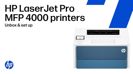 Unbox and set up | HP LaserJet Pro 4000 printer series