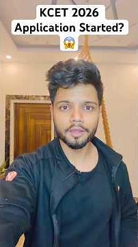 KCET 2026 Application STARTED? 😱 | KCET Registration Date + Link 🚨 #kcet2026 #kcet #exam #shorts
