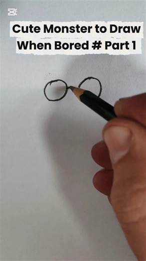 Cute Monster to Draw When Bored # Part 1#cute #easy #drawing #art #sketch #drawingtutorial #monster