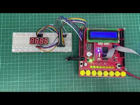 01. ATMega128 트레이닝 보드 4열 7세그먼트 예제 실습