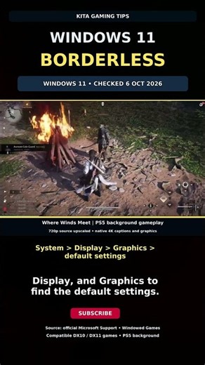 Windows 11 Borderless Games? Check This Latency Setting
