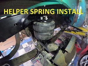 air ride helper spring install