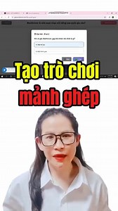 Tạo trò chơi mảnh ghép vô cùng hấp dẫn học sinh... #moinguoi #giaovienmamnon #giaovientieuhoc #giaovien #HocAI #canva #capcut_edit | Lê Kiều Giang