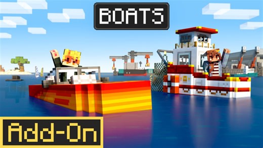 [Add-On]BOATS-我的世界市场包免费下载-Minecraft Marketplace BOATS