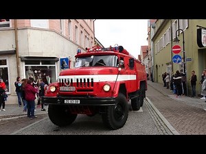 DDR Wail Yelp DDR Sirenen und fast 60 Fahrzeuge beim Festumzug 150 Jahre Feuerwehr Bad Liebenwerda