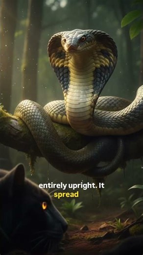 King Cobra: The Intelligent Snake That Hunts Other Snakes 🐍👑 #shorts #facts