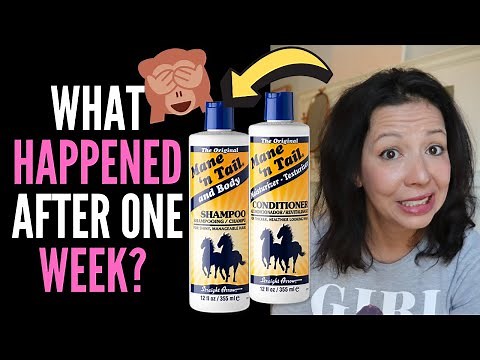 HAIR LOSS SUFFERER REVIEWS MANE AND TAIL SHAMPOO + CONDITIONER! BEFORE and AFTER and TRUTHS 2020
