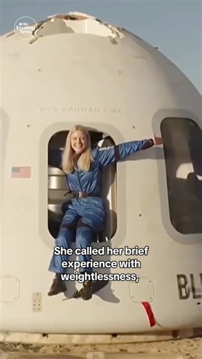 In a space-age milestone, Jeff Bezos' Blue Origin launched a wheelchair-using engineer and handicap advocate to the edge of space Saturday, a 10-minute trip that allowed her to enjoy a few minutes of weightlessness more than 65 miles above Earth. | CBS Evening News