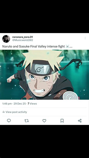 Naruto and Sasuke Final Valley intense fight ☠️#naruto #sasuke #narutoshippuden #anime #trending